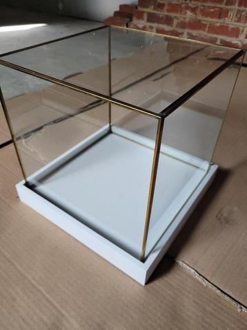 Windlichthouder gouden randen Jline 40x40cm beschikbaar voor biedingen