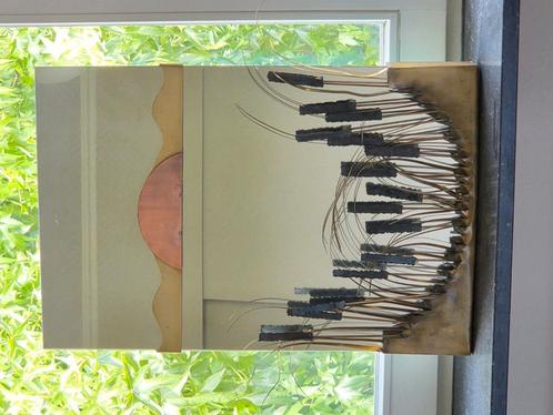 spiegel - kunstobject Daniel D'Haeseleer, messing en koper, Huis en Inrichting, Woonaccessoires | Kunstplanten en Kunstbloemen