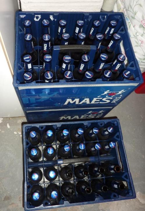 3 Bacs de bière Maes 25cl (2 complets & 1 entamé), Verzamelen, Biermerken, Nieuw, Flesje(s), Overige merken, Ophalen