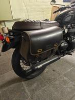 Originele Triumph zadeltassen | Gewaxte katoenen koffers, Motoren, Accessoires | Koffers en Tassen, Ophalen, Gebruikt