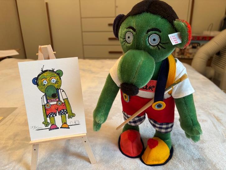 Steiff Omar, Collections, Ours & Peluches, Comme neuf, Ours en tissus, Steiff, Enlèvement ou Envoi