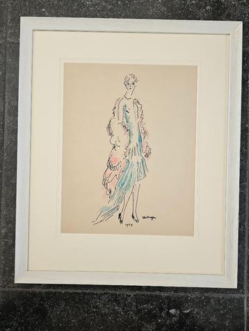 Aquarelle Kees van Dongen signée et datée 1929 Mieux