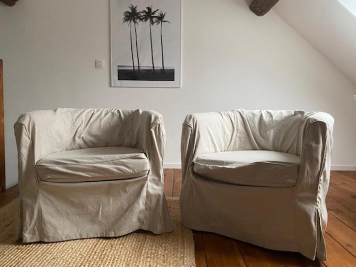 FAUTEUIL CRAPAUD IKEA, Huis en Inrichting, Fauteuils, Gebruikt, Stof, Ophalen