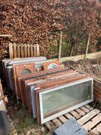 Oude houten ramen. Op te halen in Halle-Zoersel., Enlèvement, Utilisé, Bois