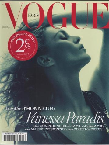 Vogue Paris - Décembre 2015 / Janvier 2016 - Vanessa Paradis beschikbaar voor biedingen