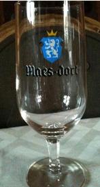 Oud 'tulp' bierglas Maes Dort, Verzamelen, Ophalen of Verzenden, Zo goed als nieuw, Glas of Glazen