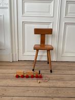 Vintage houten kleine kinderstoel, Ophalen, Gebruikt