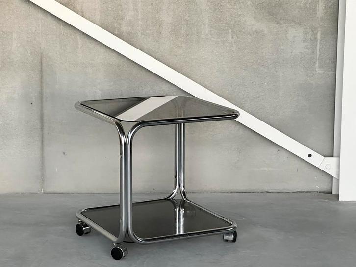 Vintage buisframe sidetable, 1980’s, Antiquités & Art, Antiquités | Meubles | Tables, Enlèvement