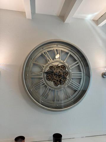 Grande Horloge murale industrielle – Ø 80 cm – beschikbaar voor biedingen