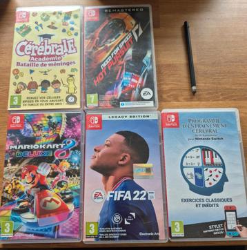 Mario Kart 8, Fifa 22, Brain Academy, NFS, Nintendo beschikbaar voor biedingen