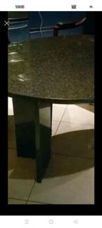 Table en marbre salle à manger, Comme neuf, 100 à 150 cm, Autres matériaux, Ovale