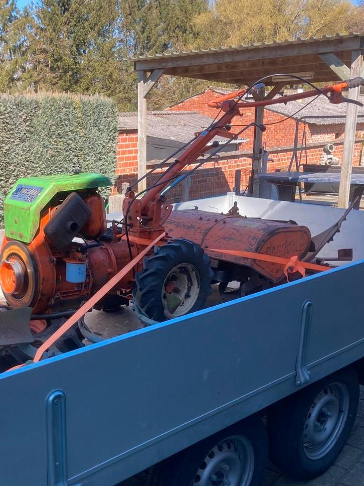 Motoculteur 12pk diesel met aanbouwdelen, Zakelijke goederen, Landbouw | Werktuigen, Akkerbouw, Grondbewerking, Ophalen