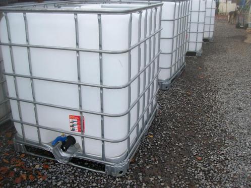 ibc containers 1000l met kraan zijn gereinigd, Tuin en Terras, Regentonnen, Zo goed als nieuw, Kunststof, 150 liter of meer, Met kraantje