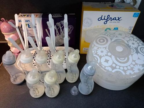 Lot flesjes en toebehoren Difrax en Philips, Kinderen en Baby's, Babyvoeding en Toebehoren, Gebruikt, Ophalen of Verzenden