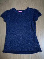 Prachtige donkerblauwe glitter t-shirt Lebig 9-10j, Kinderen en Baby's, Kinderkleding | Maat 134, Le big, Meisje, Ophalen of Verzenden