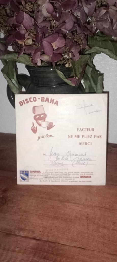 Disco-Bana Banania-plaat, Verzamelen, Merken en Reclamevoorwerpen, Gebruikt, Overige typen, Ophalen of Verzenden