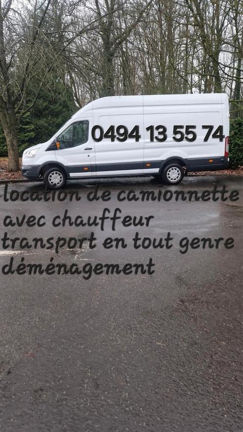 Location de camionnette 16m3 avec chauffeur, Services & Professionnels, Déménageurs & Stockage