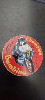 Sticker autocollant moto champion Bambino vintage, Gebruikt, Ophalen of Verzenden