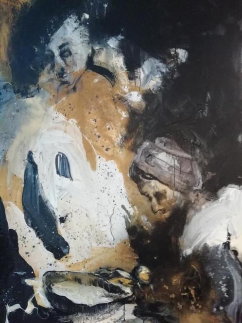 rich and poor, Antiek en Kunst, Kunst | Schilderijen | Modern, Ophalen