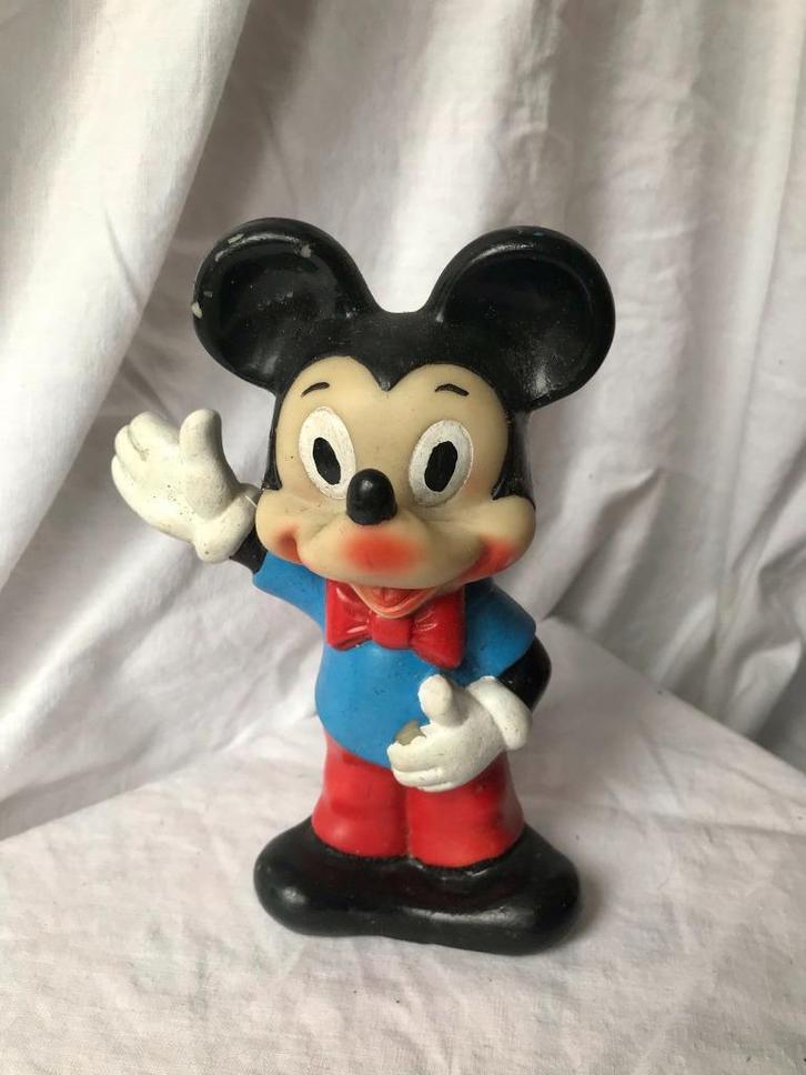 Mickey vintage kip, Verzamelen, Disney, Gebruikt, Beeldje of Figuurtje, Mickey Mouse, Ophalen of Verzenden