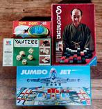 4 vintage bordspellen Shogun Jumbo Jet Pim pam pet Yathzee, Enlèvement ou Envoi, Utilisé