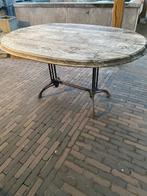 Rustieke tuintafel ovaal 150 cm x 110 cm, Ophalen, Gebruikt, Ovaal, Hout