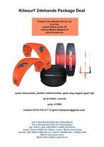 Schitterende kitesurf packagedeal, Watersport en Boten, Ophalen, Twintip, 9 m², Zo goed als nieuw