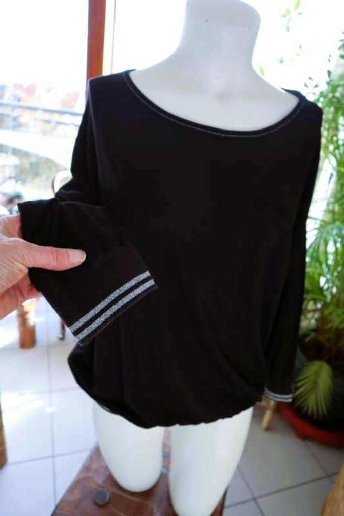 tof sterk aansluitend zwart T-shirt, Kleding | Dames, T-shirts, Zo goed als nieuw, Maat 46/48 (XL) of groter, Zwart, Lange mouw