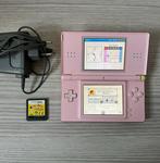 Nintendo DS Lite + Oplader + 2 Games, Games en Spelcomputers, Spelcomputers | Nintendo DS, Ophalen, Zo goed als nieuw, Roze, DS Lite