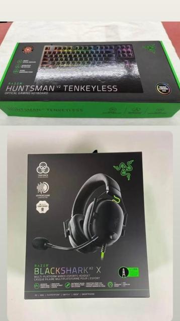 Bundle Razer casque et clavier neuf avec garantie, Informatique & Logiciels, Neuf, Azerty, Clavier gamer, Enlèvement