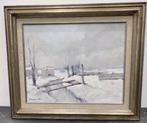 huile sur toile paysage enneige signe phillipe verheyden, Ophalen of Verzenden