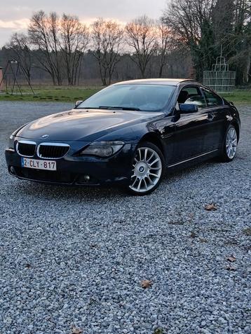 Bmw 630i benzine, Auto's, BMW, Automaat, Zwart, Blauw, Leder