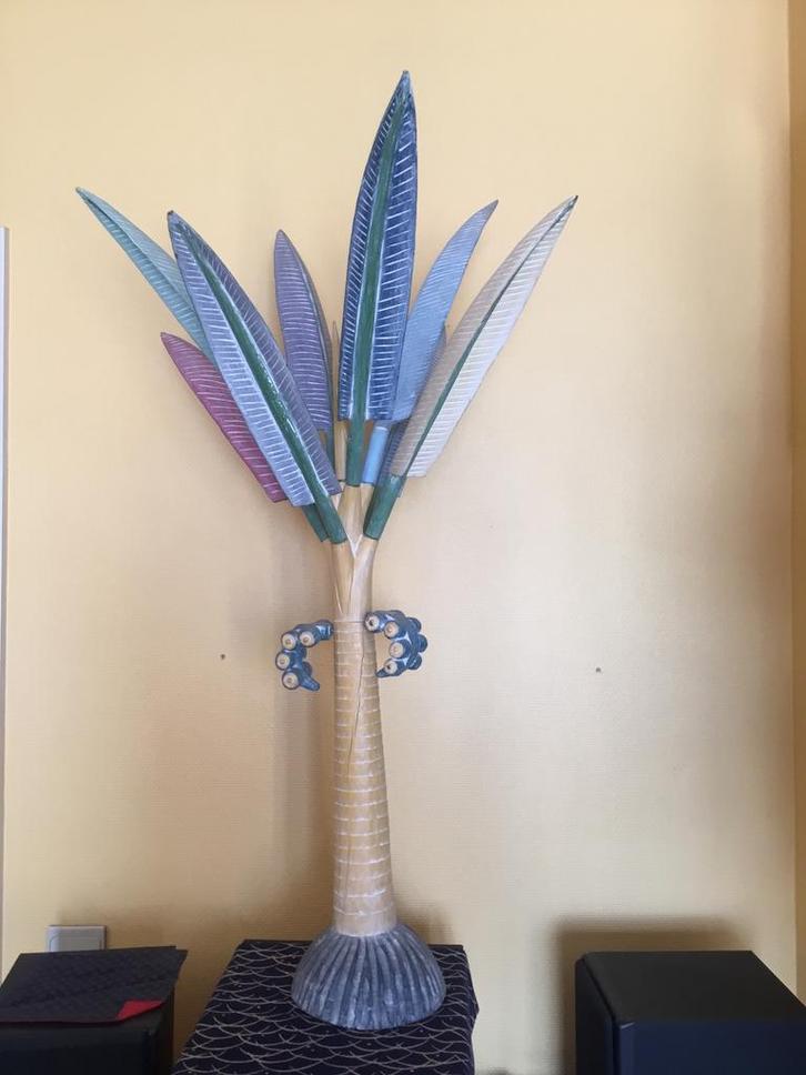 . PALMIER  COCOTIER   en bois Thaïlandais, Maison & Meubles, Accessoires pour la Maison | Décorations murale