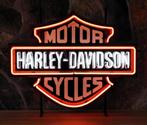 Mooie Harley Davidson motor cycles decoratie neon, Zo goed als nieuw, Ophalen, Lichtbak of (neon) lamp