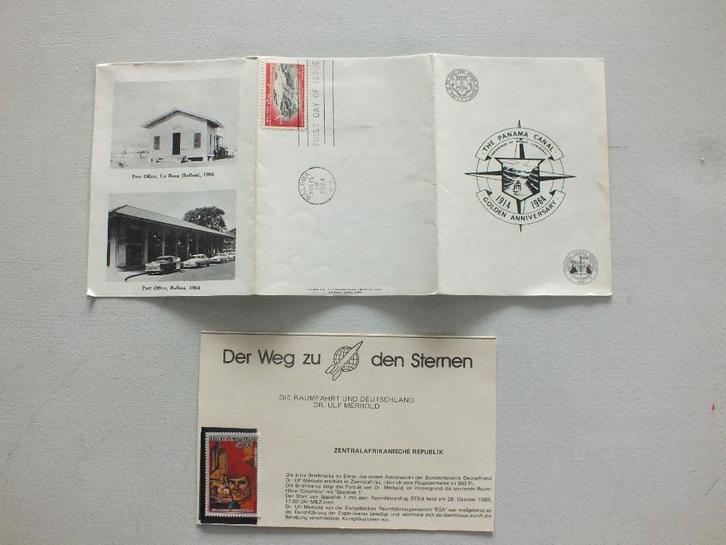 Panama kanaal Post office 1964 + Republique Centraafricaine., Postzegels en Munten, Postzegels | Afrika, Gestempeld, Overige landen