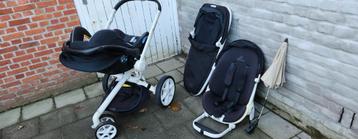 Quinny kinderwagen met reiswieg, maxi cosi en zitje beschikbaar voor biedingen