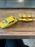 Majorette Fiat Ritmo Abarth Geel met remorque, Ophalen of Verzenden