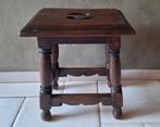 Antiek Engels bijzetstoeltje krukje, Antiek en Kunst, Ophalen of Verzenden