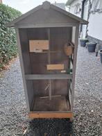 Grote houten volière, Dieren en Toebehoren, Vogels | Hokken en Kooien, Ophalen, Gebruikt, Hout, Vogelkooi