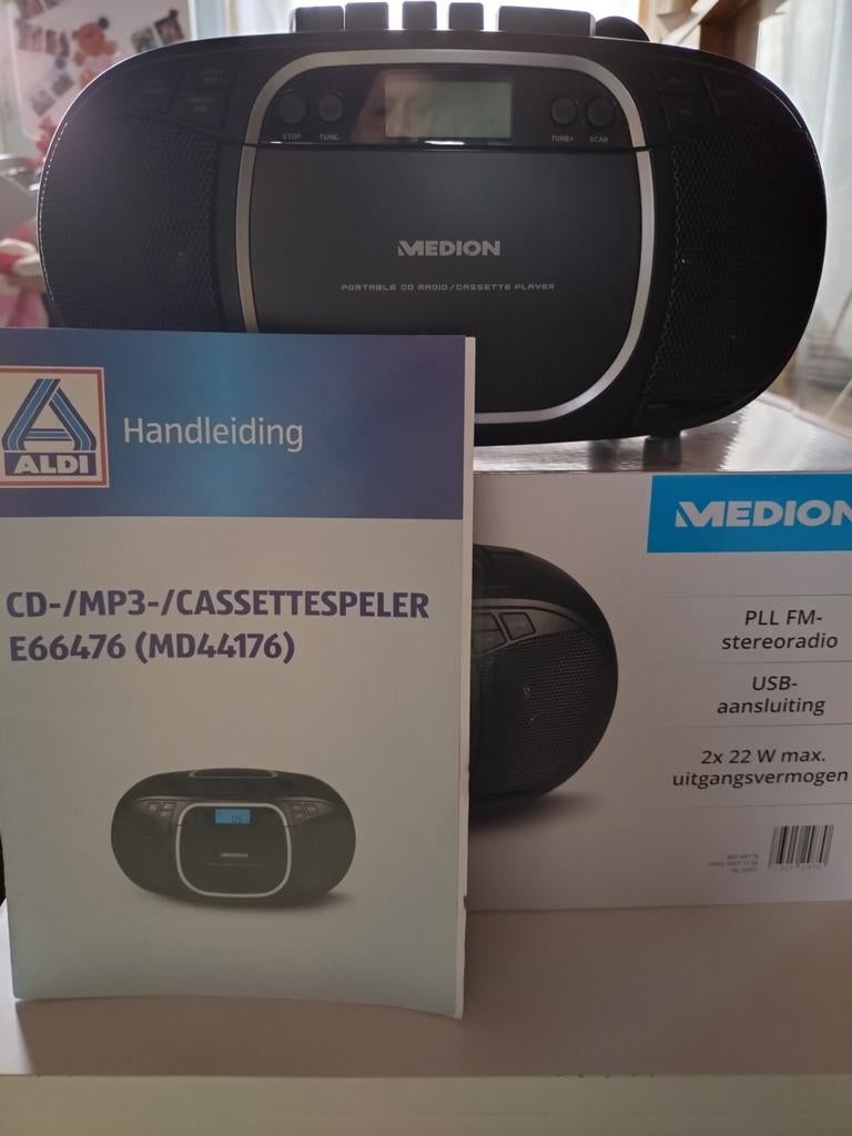 CD-/MP3-/Cassettespeler Medion e66476 , Audio, Tv en Foto, Cd-spelers, Ophalen of Verzenden