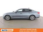 BMW 5 Serie 520 520i Luxury Line (automatique), Cuir, Argent ou Gris, Noir, Automatique
