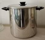 Zéér grote inox kookpot nuttige inhoud 12 liter, Kookpan of Snelkookpan, Overige materialen, Keramische plaat, Ophalen of Verzenden