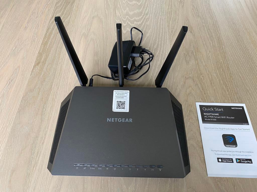 Netgear Nighthawk AC 1900 Model R7000 WiFi Router, Computers en Software, Ophalen, Zo goed als nieuw, Router