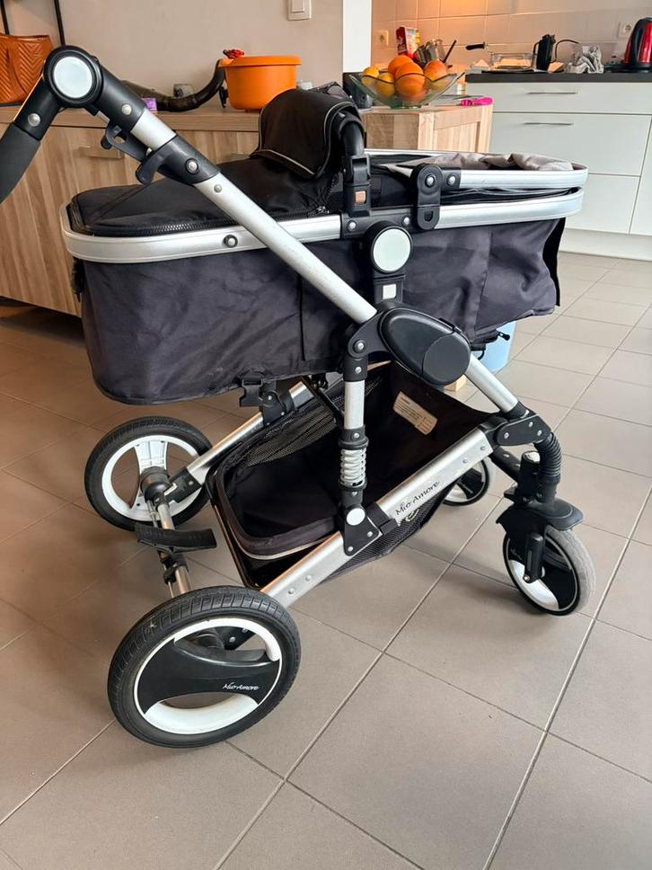 Kinderwagen, Kinderen en Baby's, Kinderwagens en Combinaties, Zo goed als nieuw, Kinderwagen, Overige merken, Luchtbanden, Met reiswieg