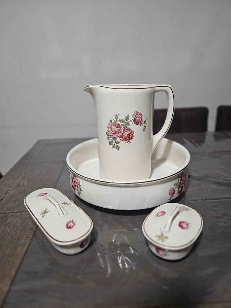 Prachtige vintage lampetset Petrus Regout, Maastricht., Ophalen