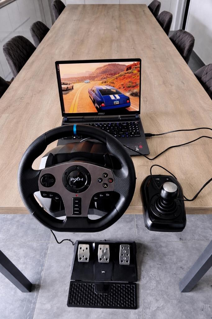 PXN V9 Racing Wheel + Pedalen + Shifter — Zo goed als nieuw, Enlèvement ou Envoi, Comme neuf, Volant ou Pédales, PlayStation 3