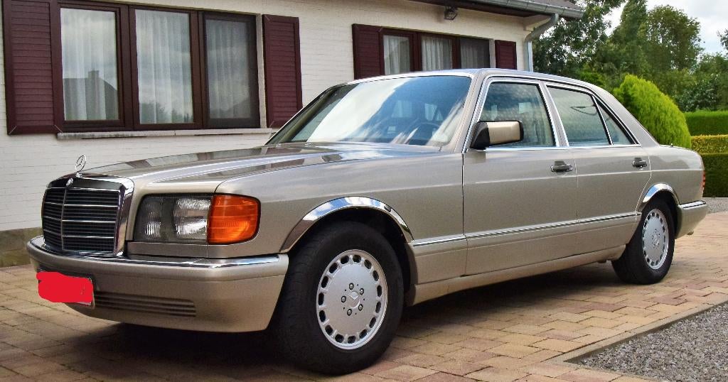 Mercedes SE500, Auto's, Automaat, 4 deurs, Beige, Mercedes-Benz