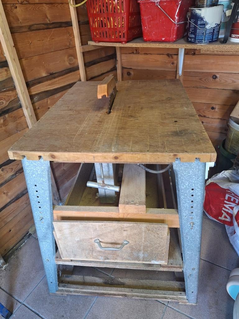 Tafel zaagmachine, Ophalen