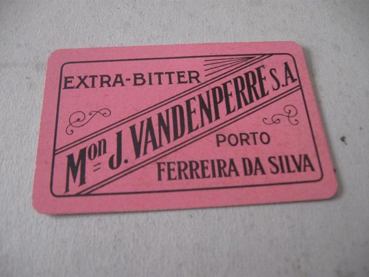 Oude losse speelkaart Extra - Bitter , Vandenperre (133), Verzamelen, Speelkaarten, Jokers en Kwartetten, Zo goed als nieuw, Speelkaart(en)