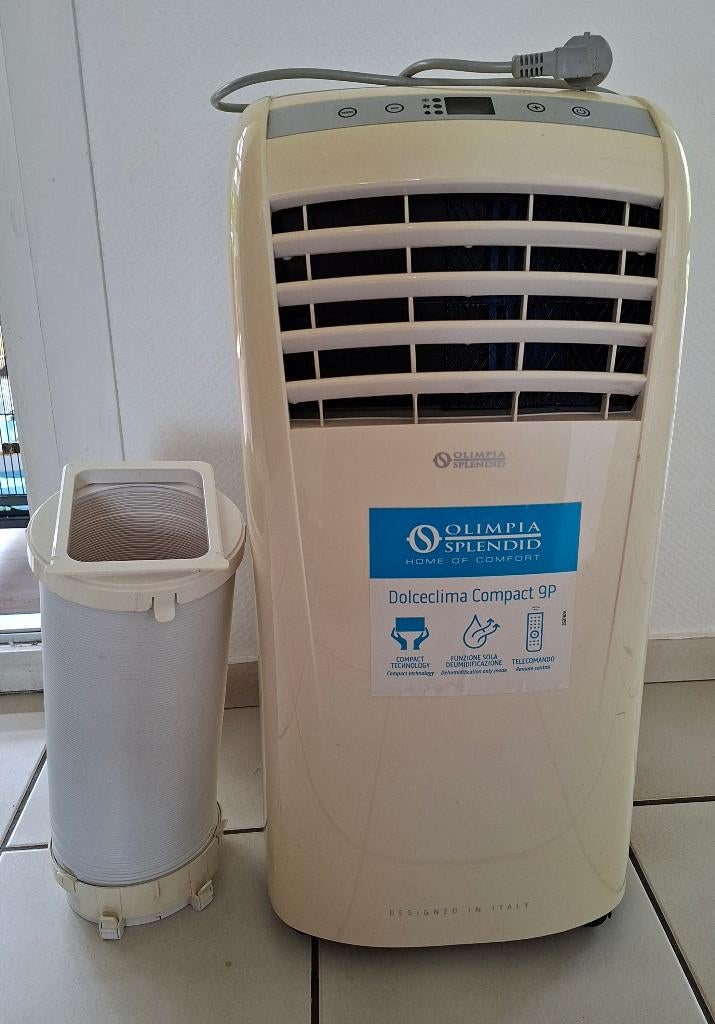 Mobiele airco Olimpia Splendid Dolceclima Compact 9P, Ophalen, Gebruikt, Timer, Koelen en Ontvochtigen
